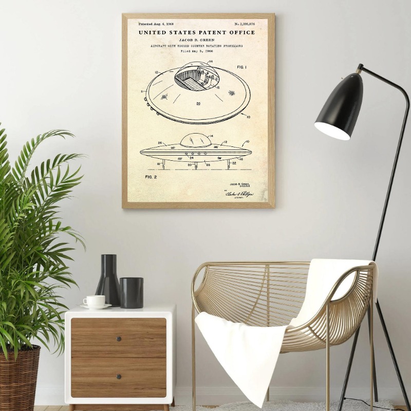 Винтажная летающая тарелка, по – обзор и цена Star Map Poster
